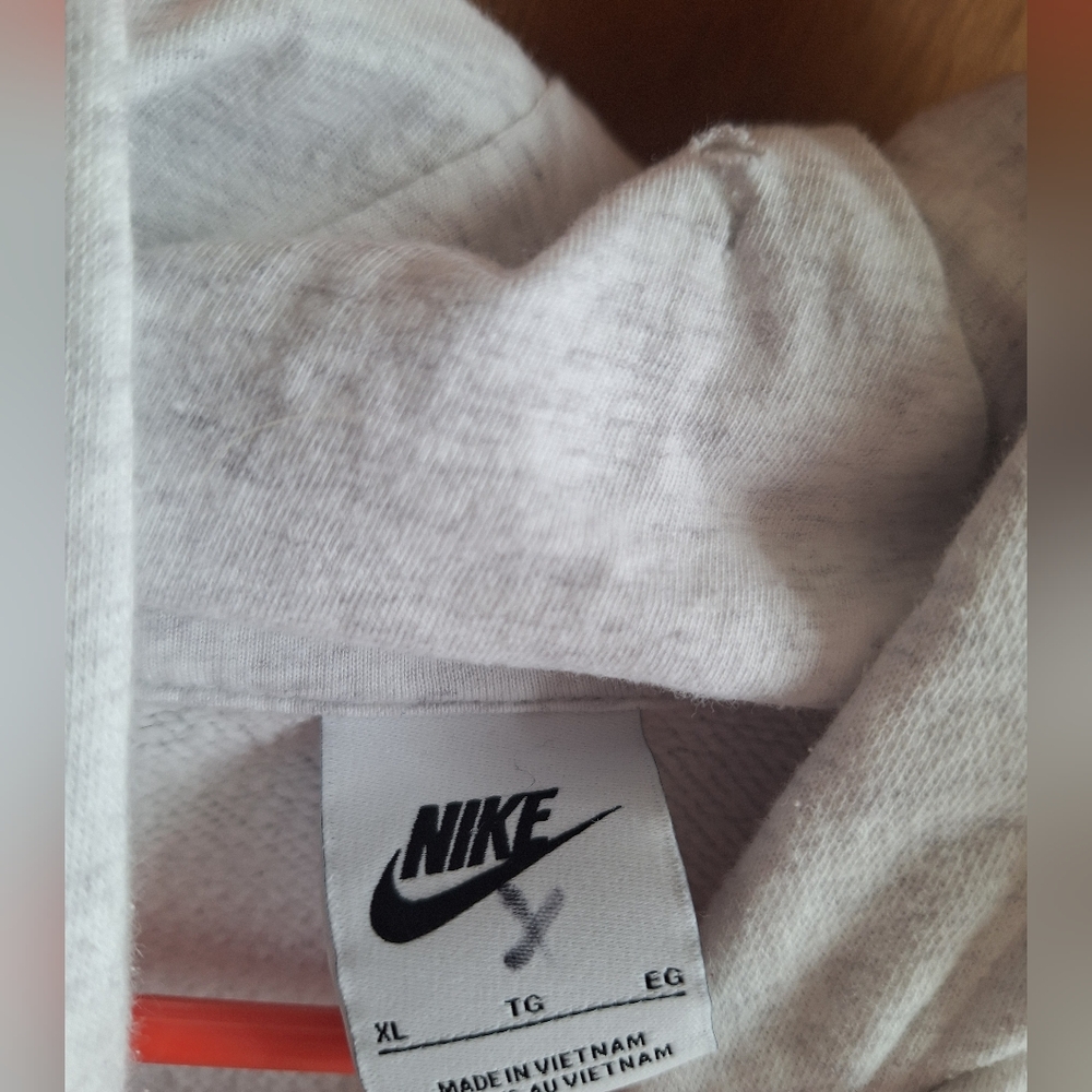 Nike Light Gray Pullover Hoodie. Sz XL - Picture 4 of 6